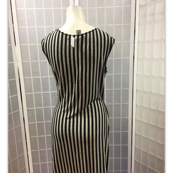 Max Studio, dress, black/gray, stripes, size L.: - Picture 3 of 9